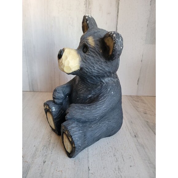 Youngs vintage black bear cub home decor woods Xmas unique - Picture 3 of 13